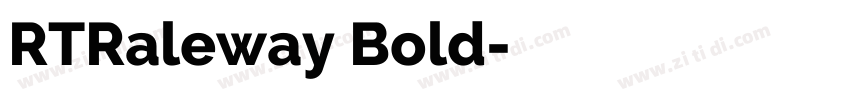 RTRaleway Bold字体转换